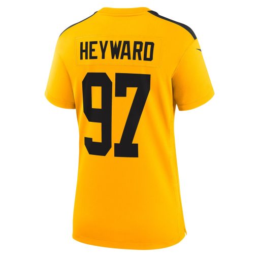 Cameron Heyward Pittsburgh Steelers Nike Women’s Alternate 1933 Throwback Game Jersey – Gold - Image 3