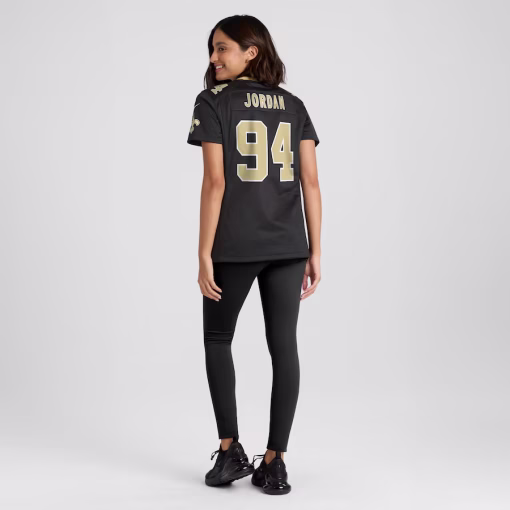 Cameron Jordan New Orleans Saints Nike Women’s Team Game Jersey – Black - Image 5