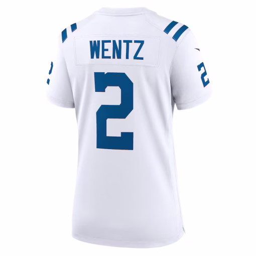 Carson Wentz Indianapolis Colts Nike Women’s Game Jersey – White - Image 2