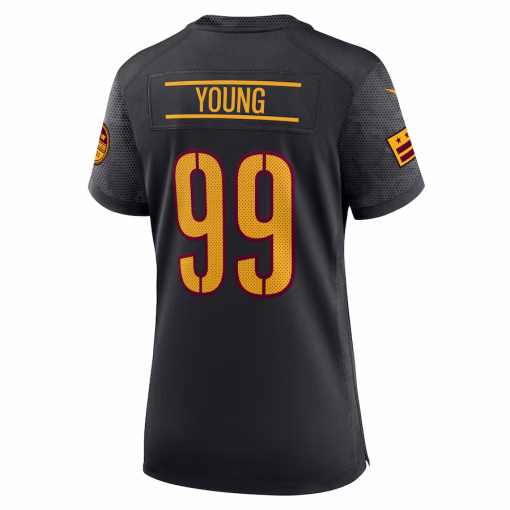 Chase Young Washington Commanders Nike Women’s Player Jersey – Black - Image 3