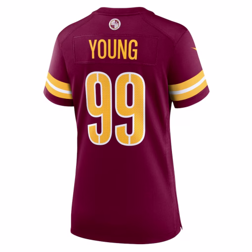 Chase Young Washington Commanders Nike Women’s Player Jersey – Burgundy - Image 3