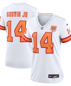 Chris Godwin Jr. ’76 Tampa Bay Buccaneers Nike Women’s 50th Season Game Jersey – White