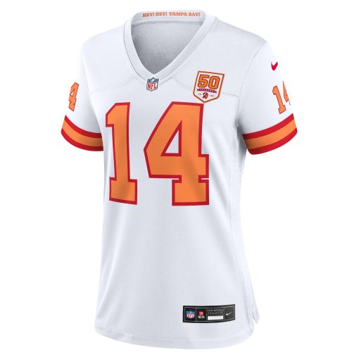 Chris Godwin Jr. ’76 Tampa Bay Buccaneers Nike Women’s 50th Season Game Jersey – White - Image 2