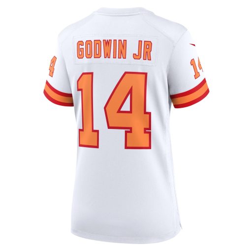 Chris Godwin Jr. ’76 Tampa Bay Buccaneers Nike Women’s 50th Season Game Jersey – White - Image 3