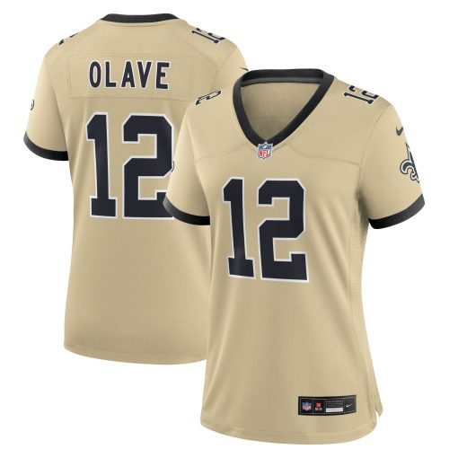 Chris Olave New Orleans Saints Nike Women’s Gameday Golds Alternate Game Player Jersey – Gold