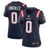 Christian Gonzalez New England Patriots Nike Women’s Team Game Jersey – Navy