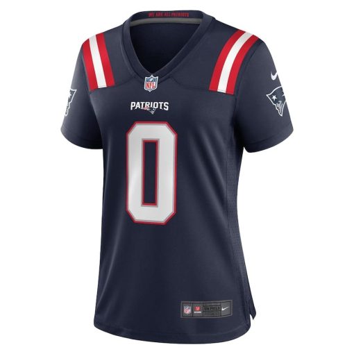 Christian Gonzalez New England Patriots Nike Women’s Team Game Jersey – Navy - Image 2