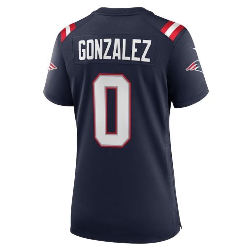 Christian Gonzalez New England Patriots Nike Women’s Team Game Jersey – Navy - Image 3