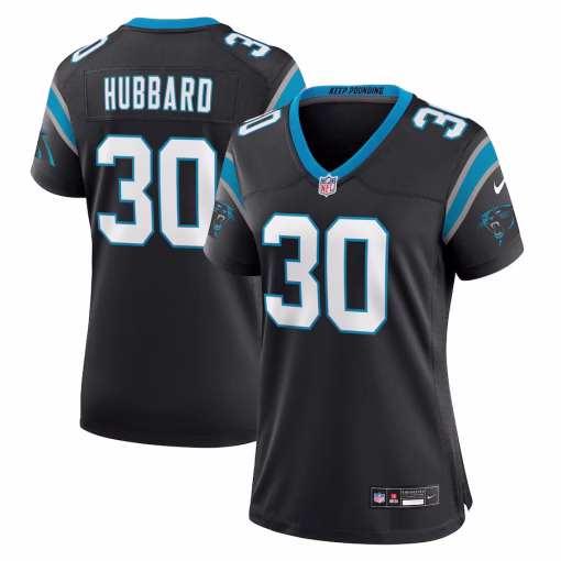 Chuba Hubbard Carolina Panthers Nike Women’s Team Game Jersey – Black