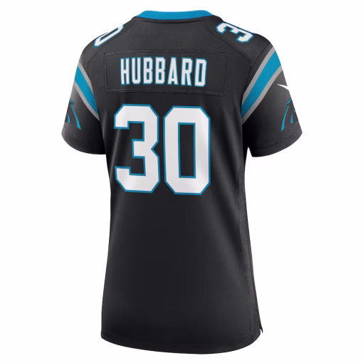 Chuba Hubbard Carolina Panthers Nike Women’s Team Game Jersey – Black - Image 3