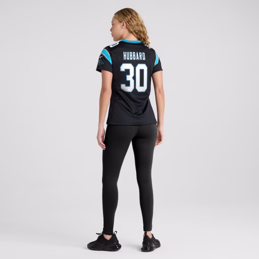 Chuba Hubbard Carolina Panthers Nike Women’s Team Game Jersey – Black - Image 5