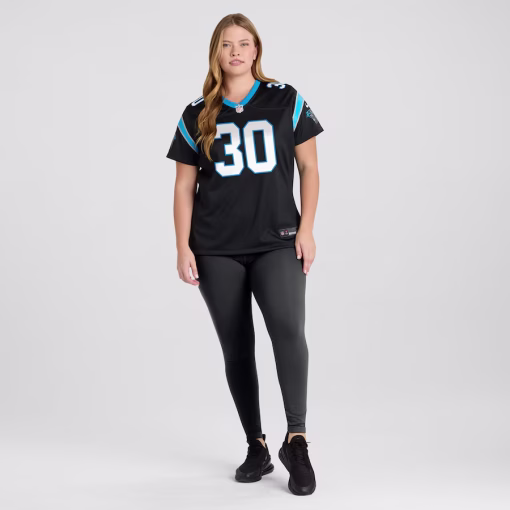 Chuba Hubbard Carolina Panthers Nike Women’s Team Game Jersey – Black - Image 6