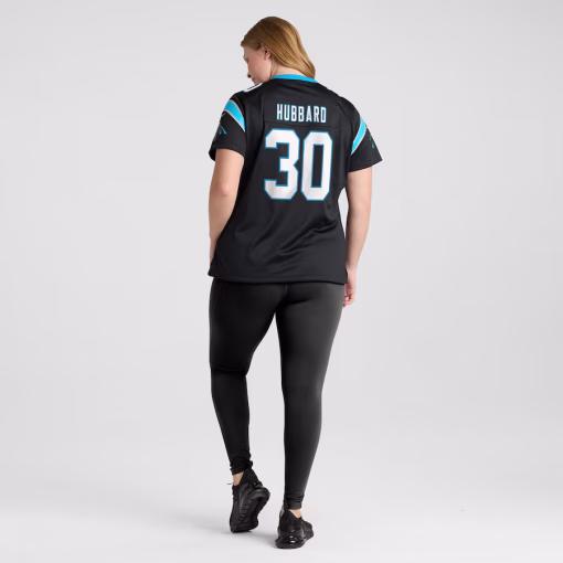 Chuba Hubbard Carolina Panthers Nike Women’s Team Game Jersey – Black - Image 7