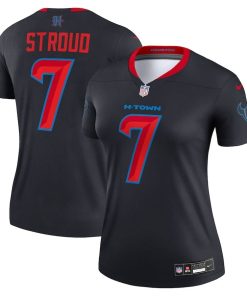 C.J. Stroud Houston Texans Nike Women’s Alternate Legend Player Performance Top – Navy