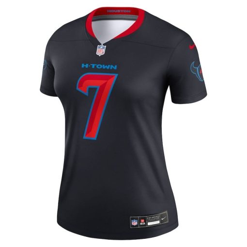C.J. Stroud Houston Texans Nike Women’s Alternate Legend Player Performance Top – Navy - Image 2