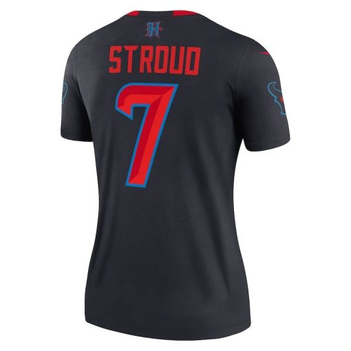 C.J. Stroud Houston Texans Nike Women’s Alternate Legend Player Performance Top – Navy - Image 3