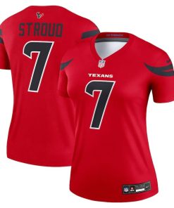 C.J. Stroud Houston Texans Nike Women’s Alternate Legend Player Performance Top – Red