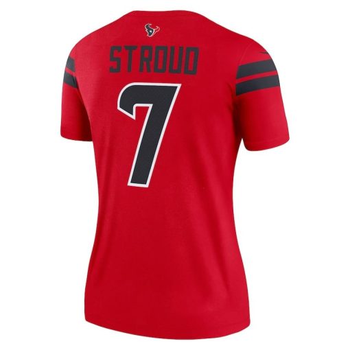 C.J. Stroud Houston Texans Nike Women’s Alternate Legend Player Performance Top – Red - Image 3