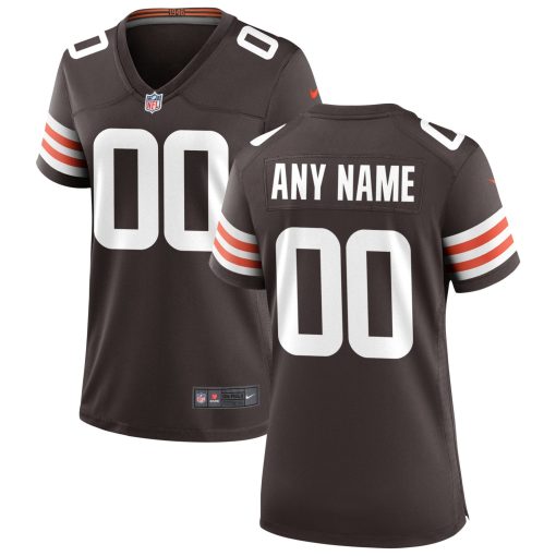 Nike Cleveland Browns Women’s Custom Game Jersey – Brown