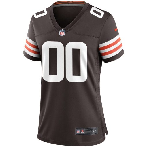 Nike Cleveland Browns Women’s Custom Game Jersey – Brown - Image 2