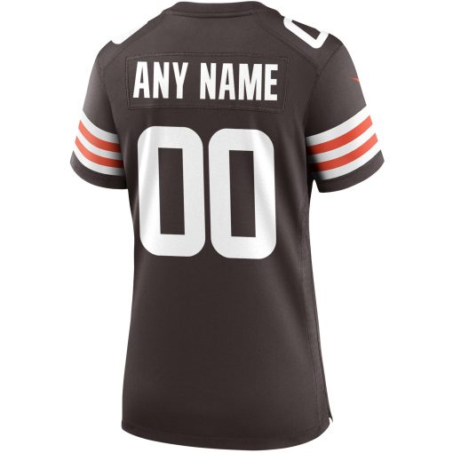 Nike Cleveland Browns Women’s Custom Game Jersey – Brown - Image 3