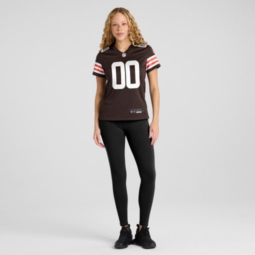Nike Cleveland Browns Women’s Custom Game Jersey – Brown - Image 4
