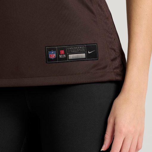 Nike Cleveland Browns Women’s Custom Game Jersey – Brown - Image 9