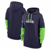 Seattle Seahawks Nike Women’s 2024 Sideline Essential Fleece Pullover Hoodie – College Navy