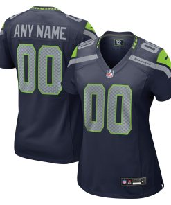 Seattle Seahawks Nike Women’s Custom Game Jersey – College Navy