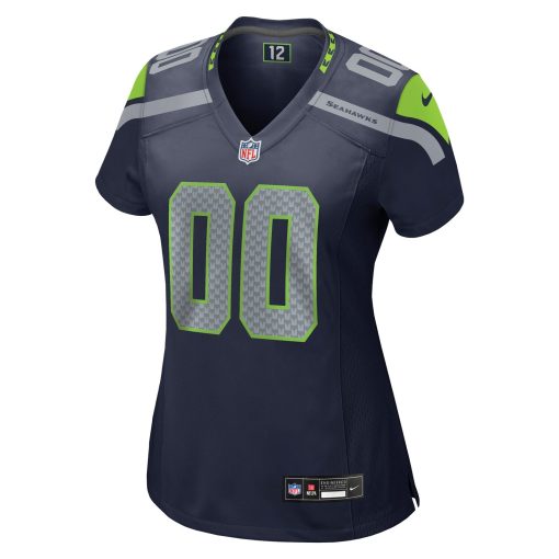 Seattle Seahawks Nike Women’s Custom Game Jersey – College Navy - Image 2