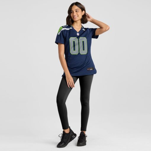Seattle Seahawks Nike Women’s Custom Game Jersey – College Navy - Image 4