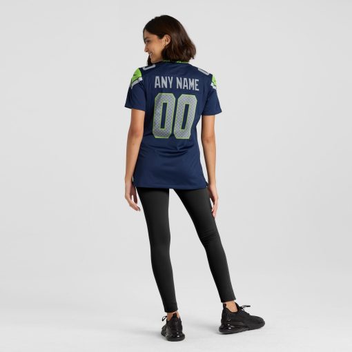 Seattle Seahawks Nike Women’s Custom Game Jersey – College Navy - Image 5