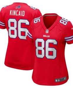 Dalton Kincaid Buffalo Bills Nike Women’s Alternate Game Jersey – Red