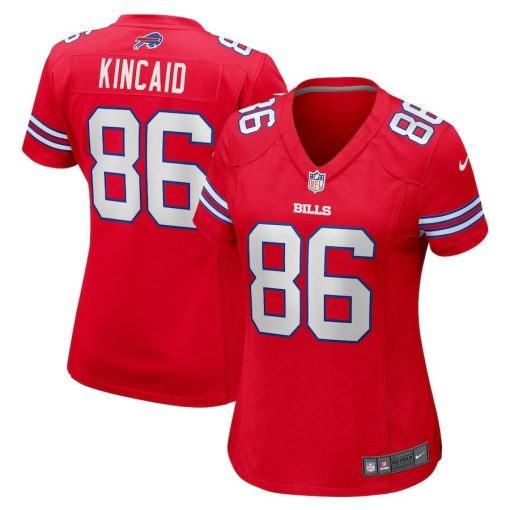 Dalton Kincaid Buffalo Bills Nike Women’s Alternate Game Jersey – Red
