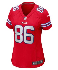 Alternative view of Dalton Kincaid Buffalo Bills Nike Women’s Alternate Game Jersey – Red