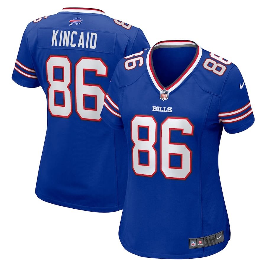 Dalton Kincaid Buffalo Bills Nike Women’s Home Game Jersey – Royal