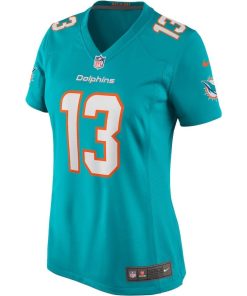 Alternative view of Dan Marino Miami Dolphins Nike Women’s Game Retired Player Jersey – Aqua