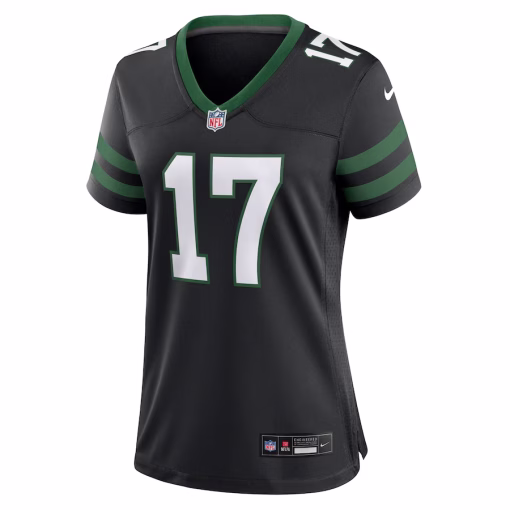 Davante Adams New York Jets Nike Women’s Alternate Game Jersey – Legacy Black - Image 3