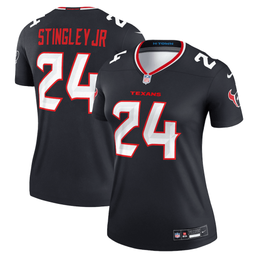 Derek Stingley Jr. Houston Texans Nike Women’s Legend Player Performance Top – Navy