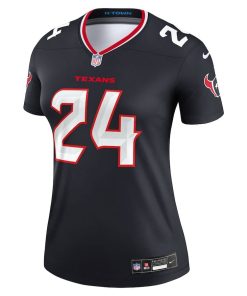 Alternative view of Derek Stingley Jr. Houston Texans Nike Women’s Legend Player Performance Top – Navy