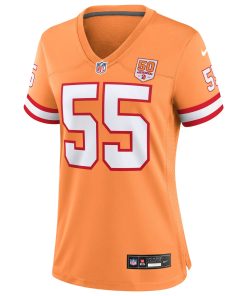 Alternative view of Derrick Brooks  Tampa Bay Buccaneers Nike Women’s 50th Season Game Jersey – Creamsicle