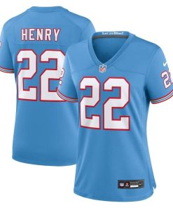 Derrick Henry Tennessee Titans Nike Women’s Player Jersey – Light Blue