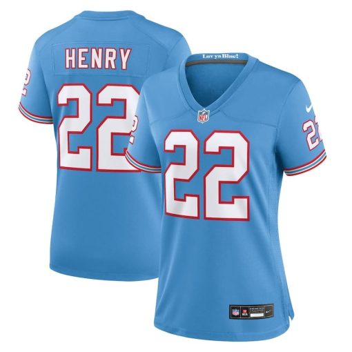 Derrick Henry Tennessee Titans Nike Women’s Player Jersey – Light Blue