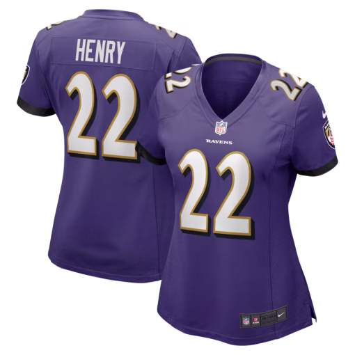 Derrick Henry Baltimore Ravens Nike Women’s Game Player Jersey – Purple