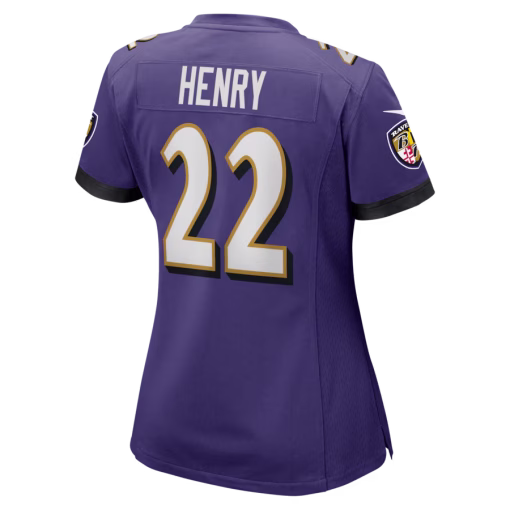 Derrick Henry Baltimore Ravens Nike Women’s Game Player Jersey – Purple - Image 3