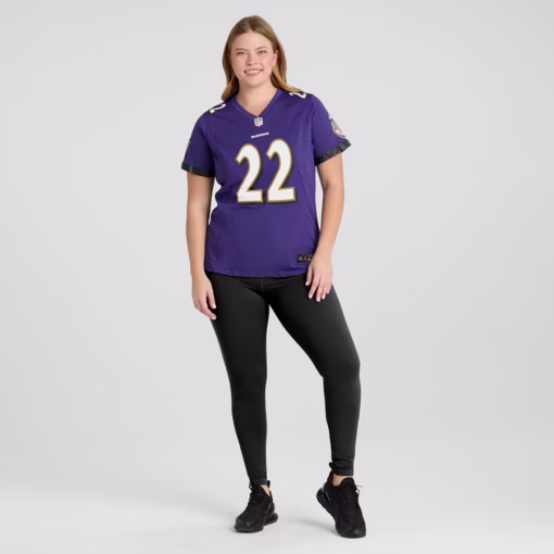 Derrick Henry Baltimore Ravens Nike Women’s Game Player Jersey – Purple - Image 6