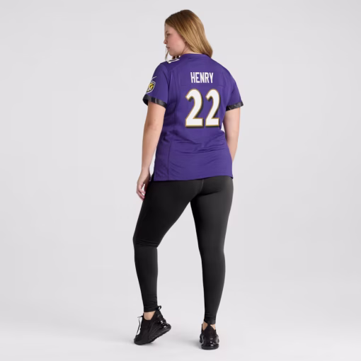 Derrick Henry Baltimore Ravens Nike Women’s Game Player Jersey – Purple - Image 7