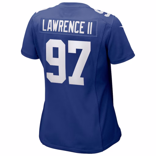 Dexter Lawrence II New York Giants Nike Women’s Team Game Player Jersey – Royal - Image 2