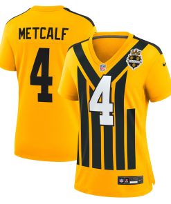 DK Metcalf Pittsburgh Steelers Nike Women’s Alternate 1933 Throwback Game Jersey – Gold