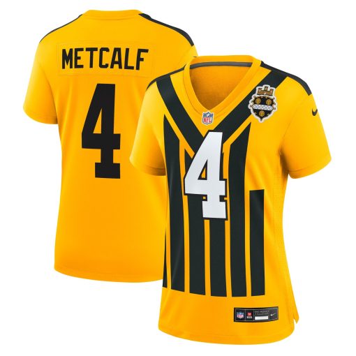 DK Metcalf Pittsburgh Steelers Nike Women’s Alternate 1933 Throwback Game Jersey – Gold